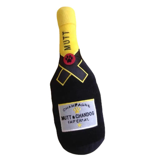 Mutt And Chandog Champagne Doggy Toy